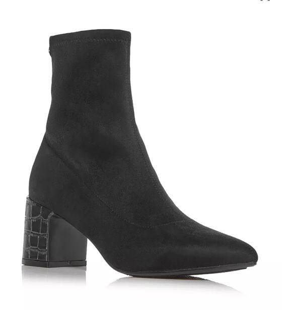 Donald Pliner Shoes - Donald Pliner Tomos Black Stretch Suede Pointed Toe Booties Women's Size 11 NIB